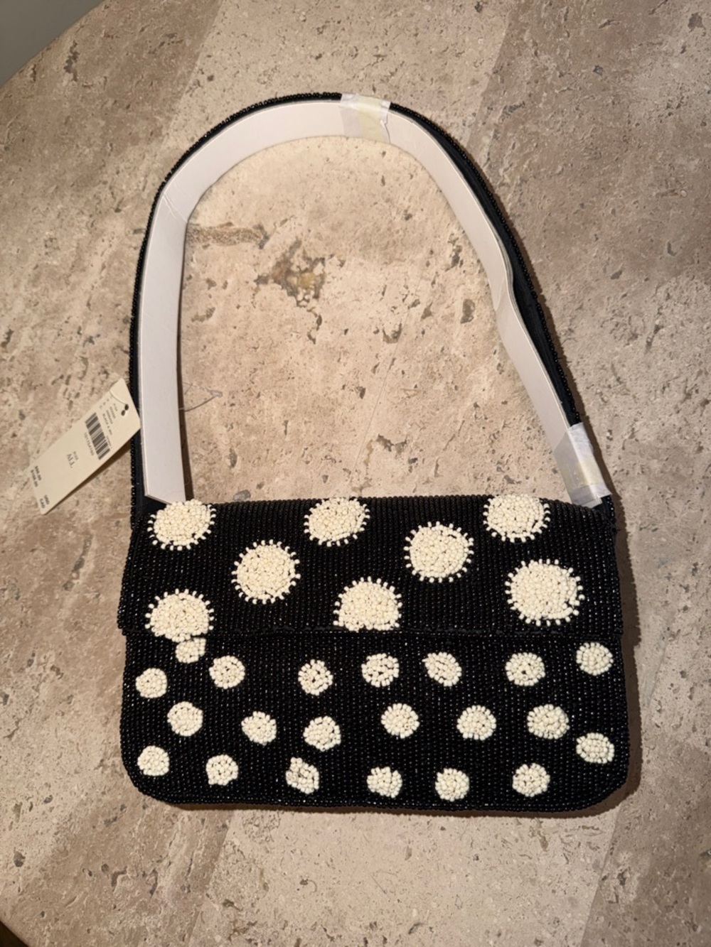 Anthropologie Maeve Fiona Beaded  Bag Geometric Edition NWT